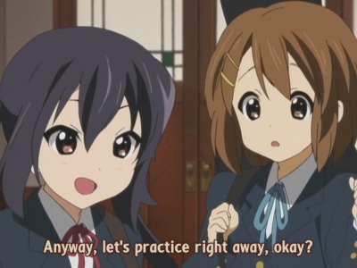 Yui-senpai is back! Time for some intense... practice...